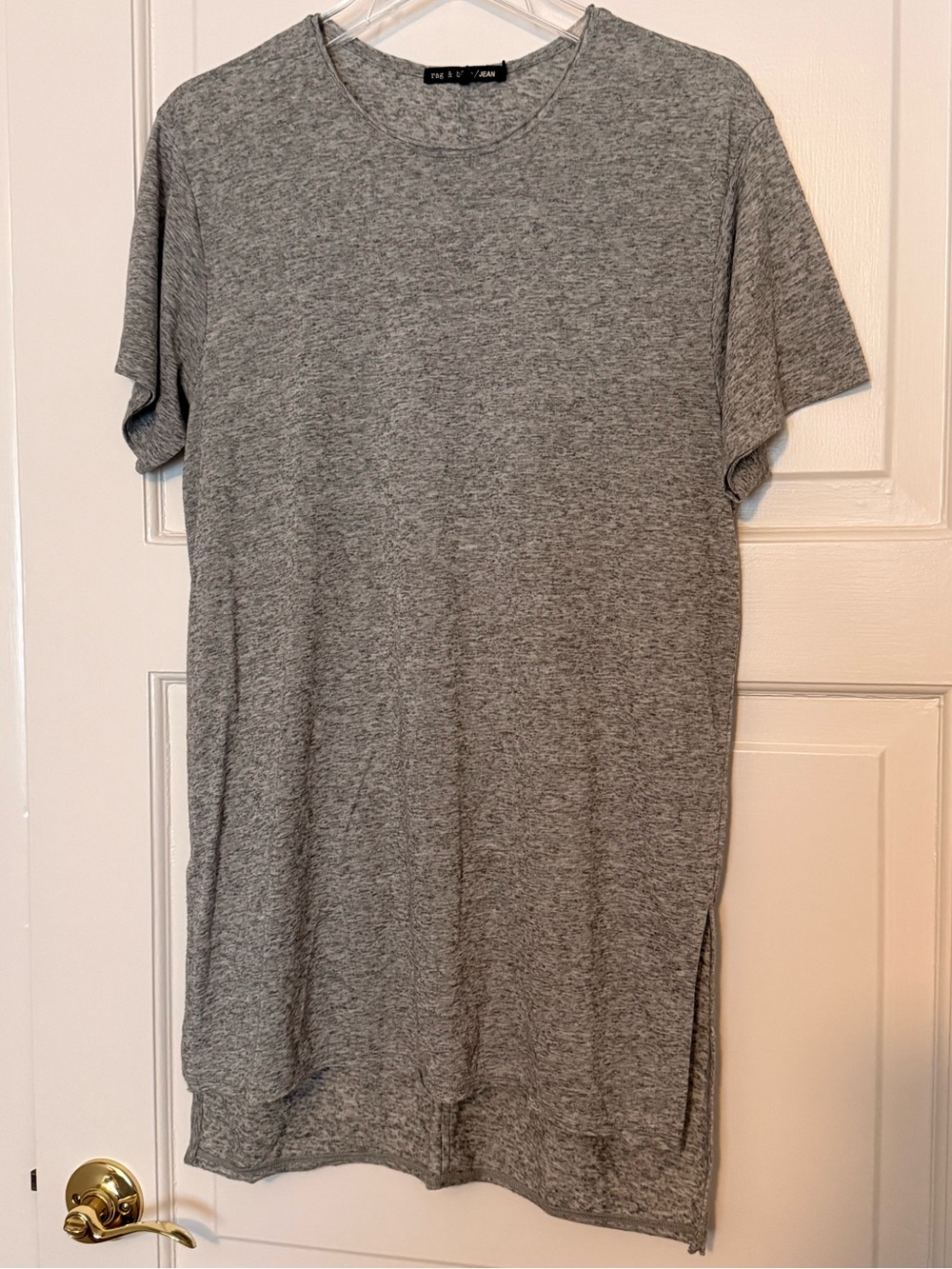 rag & bone Heather Gray Short Sleeve Crewneck Tee